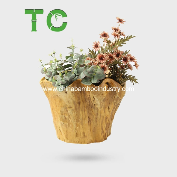 Wood Root Flower Basket